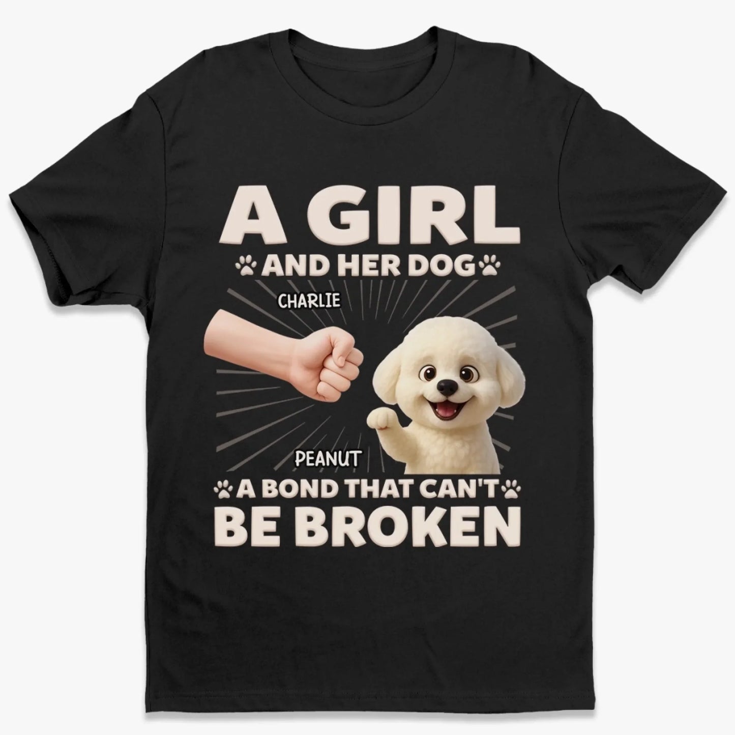 Custom Unisex T-shirt, Premium T-shirt, Hoodie - Personalized Birthday Gifts For Dog Lovers, Dog Dad And Mom - Forever My Favorite Hello
